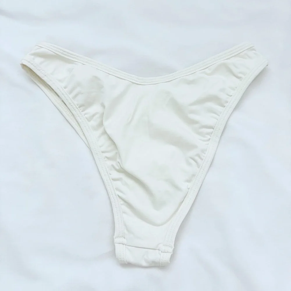 NWOT L*space white Whiplash bikini bottom S